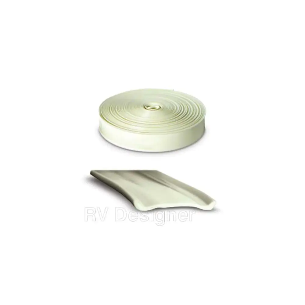 1" X 25' Vinyl Insert Trim - Colonial White - RVDE323
